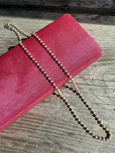 Load image into Gallery viewer, Vintage Sterling Silver Ball Chain Necklace 18”
