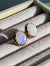 Load image into Gallery viewer, Vintage 14k Gold Opal Earrings
