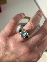 Load image into Gallery viewer, Vintage Amethyst &amp; Moonstone Sterling Silver Ring Size 5.5
