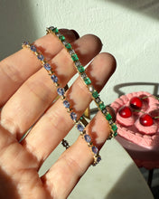 Load image into Gallery viewer, Tanzanite 14k Yellow Gold Tennis Bracelet
