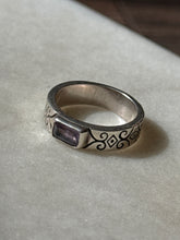 Load image into Gallery viewer, Amethyst Sterling Silver Ring Size 6.75
