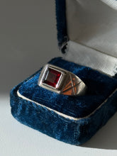 Load image into Gallery viewer, Garnet Sterling Silver Ring Size 7.75
