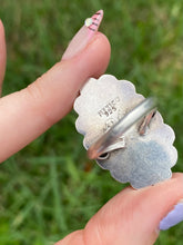 Load image into Gallery viewer, Chunky Turquoise Sterling Silver Ring
