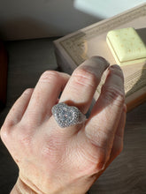 Load image into Gallery viewer, Sparkle CZ Heart Sterling Silver Ring Size 7

