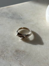 Load image into Gallery viewer, Bamboo Bypass Sterling Silver Ring Size 6
