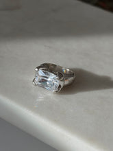 Load image into Gallery viewer, Chunky Quartz Sterling Silver Ring Size 6
