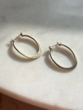 Load image into Gallery viewer, Vintage Sterling Silver Hoop Earrings
