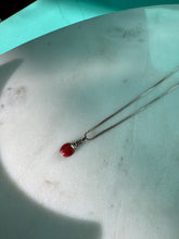 Load image into Gallery viewer, Enamel Ladybug Sterling Silver Necklace 20”
