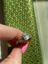 Load image into Gallery viewer, Gold Vermeil CZ Ring Size 6.25
