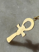 Load image into Gallery viewer, Egyptian Ankh 18k Gold Pendant

