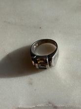 Load image into Gallery viewer, Multistone Solid Sterling Silver Ring Size 8
