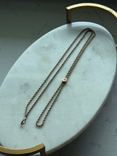 Load image into Gallery viewer, Antique Gold Fill &amp; 10k Gold Slider Watch Rope Chain w/ Dog Clip
