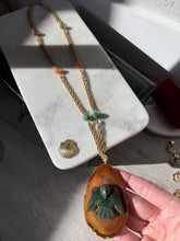 Load image into Gallery viewer, Carved Owl 1/20 14k Gold Filled Necklace
