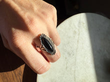 Load image into Gallery viewer, Black Onyx Sterling Silver Ring Size 6.5
