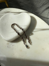 Load image into Gallery viewer, Sterling Silver &amp; 14k Gold Rope Bracelet 7”
