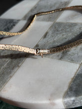 Load image into Gallery viewer, Italian Gold Vermeil V Necklace 15.5”
