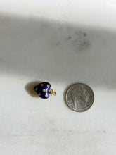 Load image into Gallery viewer, Blue Enamel 18k Gold Heart Charm
