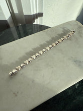 Load image into Gallery viewer, Italian Sterling Silver Heart Link Bracelet 7”
