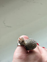 Load image into Gallery viewer, Rare Virginie Carpenter Cactus Sterling Silver Ring Size 4.25
