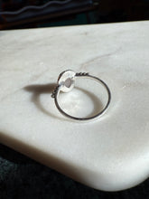 Load image into Gallery viewer, Quartz Sterling Silver Dainty Ring Size 9.5
