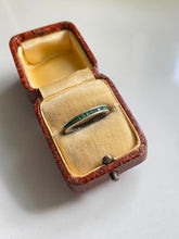 Load image into Gallery viewer, Emerald Sterling Silver Eternity Band Ring
