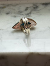 Load image into Gallery viewer, Blue Apatite Sterling Silver Ring Size 6.5
