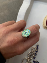 Load image into Gallery viewer, Abalone Shell Vintage Sterling Silver Ring
