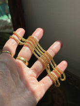 Load image into Gallery viewer, Italian Vintage Semi-Solid 10k Yellow Gold Franco Chain 22”
