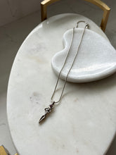 Load image into Gallery viewer, Vintage Ruby Sterling Silver Goddess Necklace

