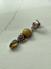 Load image into Gallery viewer, Opal &amp; Garnet Sterling Silver Pendant
