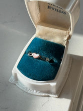 Load image into Gallery viewer, Dainty Pink Heart Sterling Silver Ring Size 6
