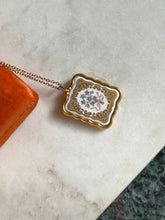 Load image into Gallery viewer, Franklin Mint Fine Porcelain Gold Plated Vintage Necklace 20”
