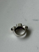 Load image into Gallery viewer, Vintage Amethyst &amp; Citrine Sterling Ring Size 5
