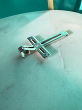 Load image into Gallery viewer, Black Onyx Inlay Sterling Silver Cross Pendant
