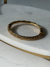 Load image into Gallery viewer, Italian Gold Vermeil Byzantine Hinged Bangle Bracelet
