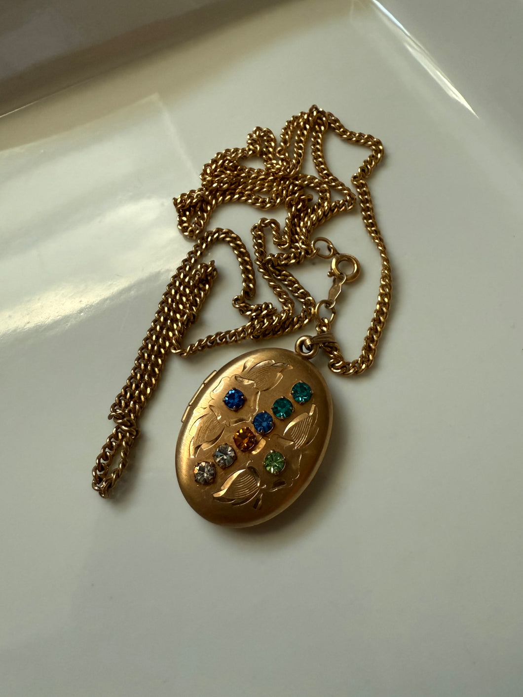 Edwardian 12k Gold Fill Cross Locket