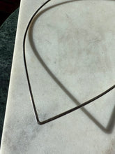 Load image into Gallery viewer, V-Shape Sterling Silver Torque Necklace 16”
