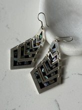 Load image into Gallery viewer, Mexico Vintage Sterling Silver Abalone Earrings

