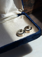 Load image into Gallery viewer, Sterling Silver Rhodium Plated Clicker Hoops
