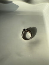 Load image into Gallery viewer, Amethyst &amp; Opal CZ Sterling Silver Ring Size 7.5
