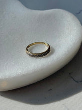 Load image into Gallery viewer, Pavé Set Diamond 10k Gold Ring Size 6.75
