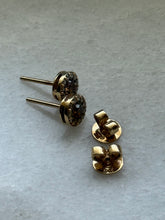 Load image into Gallery viewer, LeVian Chocolate &amp; White Diamond 14k Gold Push Back Earrings
