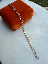 Load image into Gallery viewer, Vintage Gold Vermeil Cuban Bracelet 6.75”
