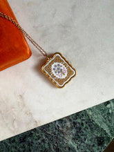 Load image into Gallery viewer, Franklin Mint Fine Porcelain Gold Plated Vintage Necklace 20”
