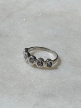 Load image into Gallery viewer, Purple Midi Sterling Silver Ring Size 2
