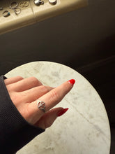 Load image into Gallery viewer, Peace Sign Sterling Silver Ring
