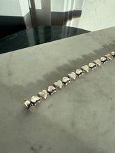 Load image into Gallery viewer, Italian Sterling Silver Heart Link Bracelet 7”
