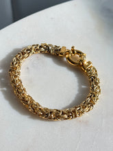 Load image into Gallery viewer, Byzantine Gold Vermeil Bracelet w/ Sailor Bolt Clasp 7.25”
