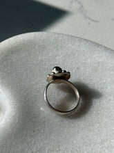 Load image into Gallery viewer, Garnet Cabochon Sterling Silver Ring Size 7

