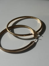 Load image into Gallery viewer, Vintage 10k Yellow Gold Large Tubular Hoop Earrings
